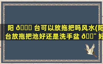 阳 🐟 台可以放拖把吗风水(阳台放拖把池好还是洗手盆 🐯 好)
